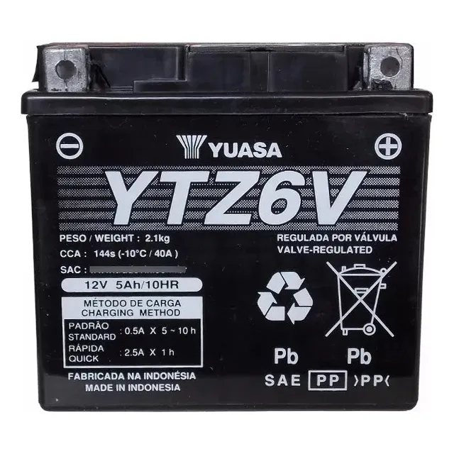 Bateria Yuasa Ytx5l Bs Gel Yamaha Fz 2.0 En The Doctor Parts