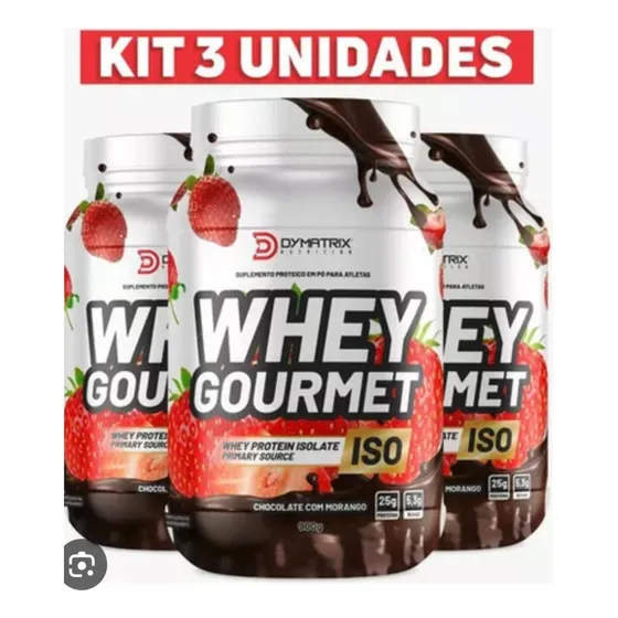 Kit 3 Unidades Whey Gourmet Iso 900g