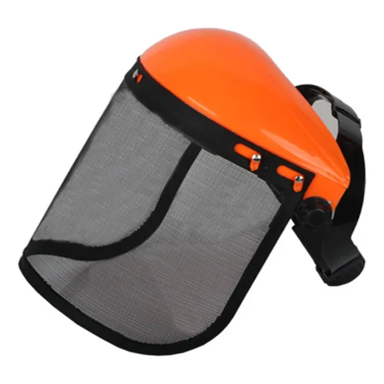 , Casco De Seguridad Con Visera De Malla Para Desbrozadora