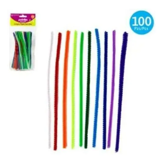 Limpia Pipas Chenil Para Manualidades 100pzs Pointer