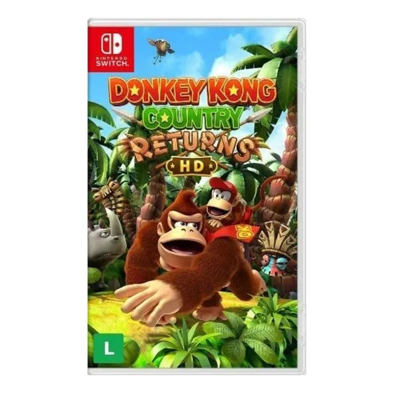 Donkey Kong Country Returns Hd Switch Midia Fisica