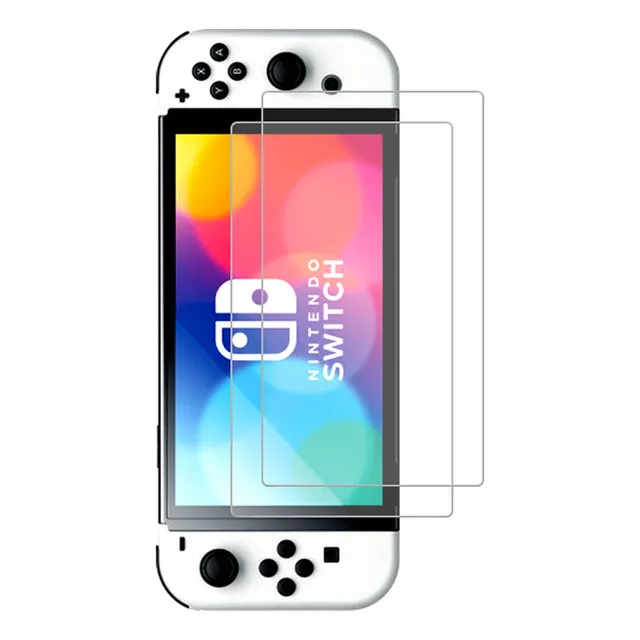 2pcs Vidrio Templado Para Nintendo Switch Oled Mica Lamina
