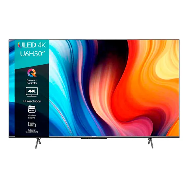 Pantalla Smart Tv 50 Hisense 50u6h Quantum Google Uled 4k 