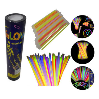 50 Pulsera Fluor Luminosas Barras Led Fiesta Cotillon 50 Pulsera Fluor Luminosas Barras Led Fiesta Cotillon