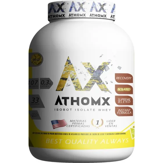 Whey Protein Aislado Suero Leche 90% 1 Kg Athomx Isobot