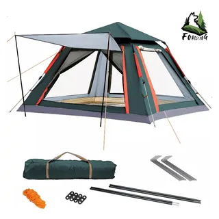 Barraca De Acampamento Grande Para 4/5 Pessoas 215x215x145cm Forestdog Barraca De Acampamento Grande Para 4/5 Pessoas 215x215x145cm Forestdog