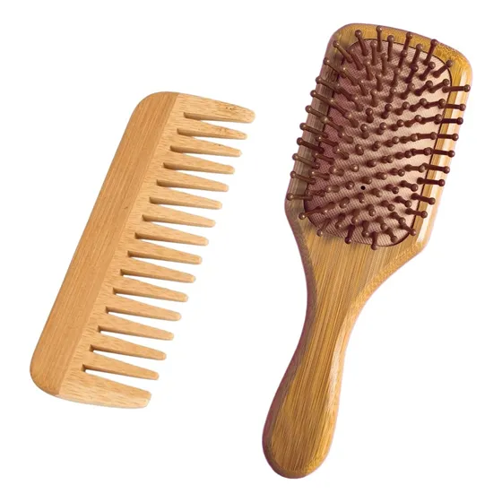 Kit Cepillo + Peine 100% Bambu