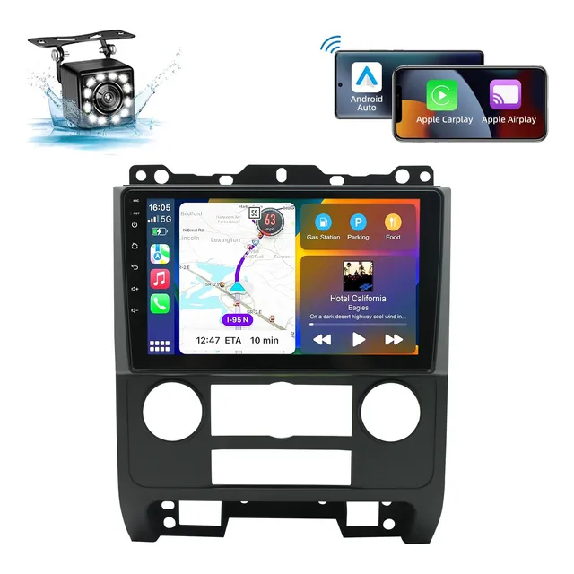 Estéreo Android 4+64gb Carplay Para Ford Escape 2007-2012