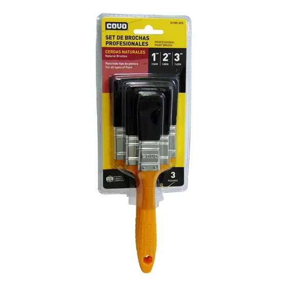 Juego De Brochas Para Pintar 3 Piezas Marca Covo