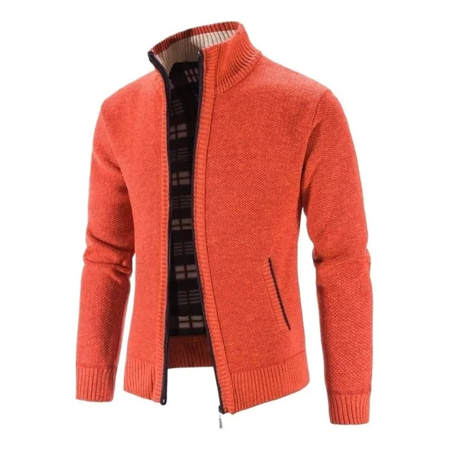 Hombres Chamarra Gruesa Abrigo Cardigan Suéter De Invierno