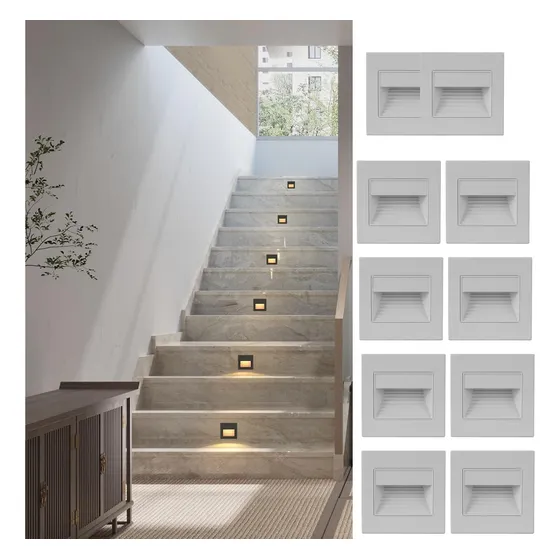 Lampara Escalera Pared 1.5w 10pk Para Paso,escalon,recamara
