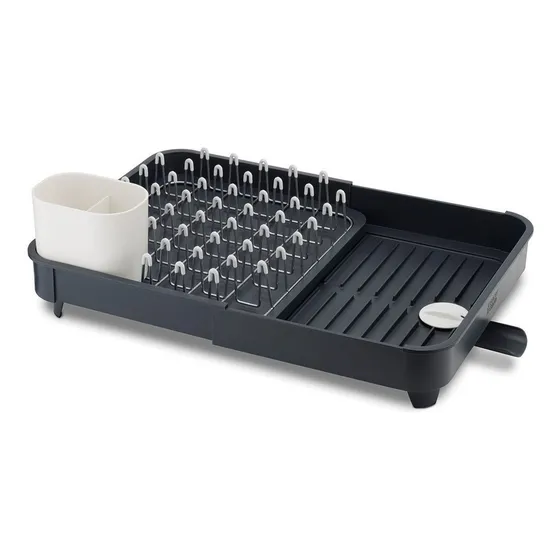 Escurridor extensible para platos Extend Joseph Joseph, color gris