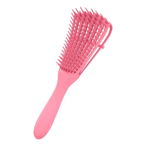 Cepillo Para Cabello Rizo Peine Pulpo Rosa