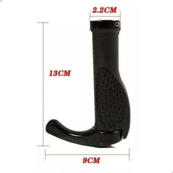 Manopla Anatomica Gel Trava Bar End /bike/bibicleta/ciclismo Cor Preto