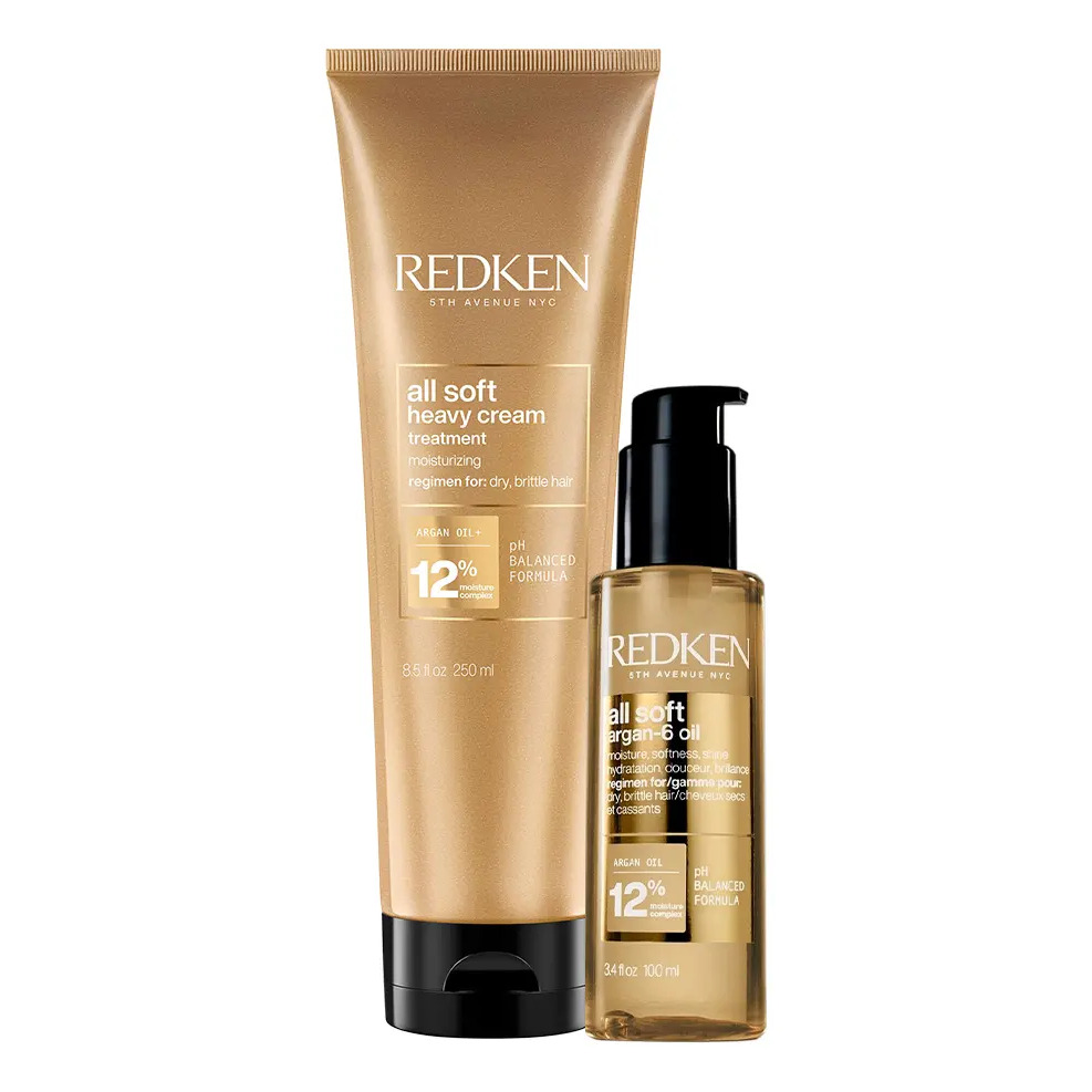 Kit Redken All Soft Máscara E Óleo Capilar (2 Produtos)