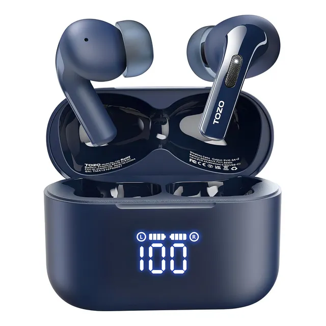 Auriculares Inalámbricos T20 Bluetooth 48.5horas Ipx8 Tozo Color Azul