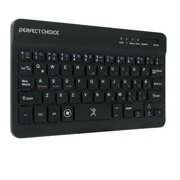 Teclado Mini Inalámbrico Bluetooth Perfect Choice Recargable