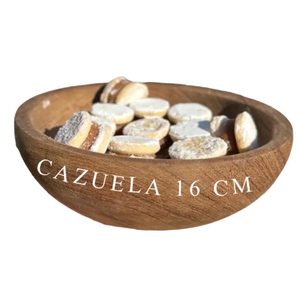 5u Cazuela Cuenco Madera Grande Gastronomia Vela Picada