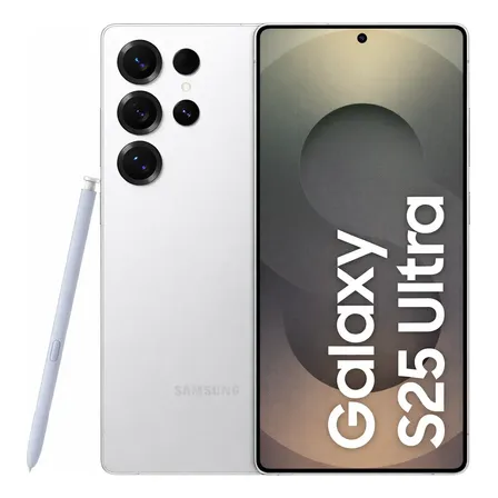 Celular Samsung Galaxy S25 Ultra 5g, 256gb, 12gb, Câm. Quád. Cor Prata Titanium Whitesilver