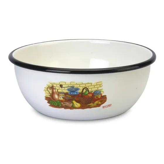 Taza 19 Cm. Peltre O  Acero Esmaltado