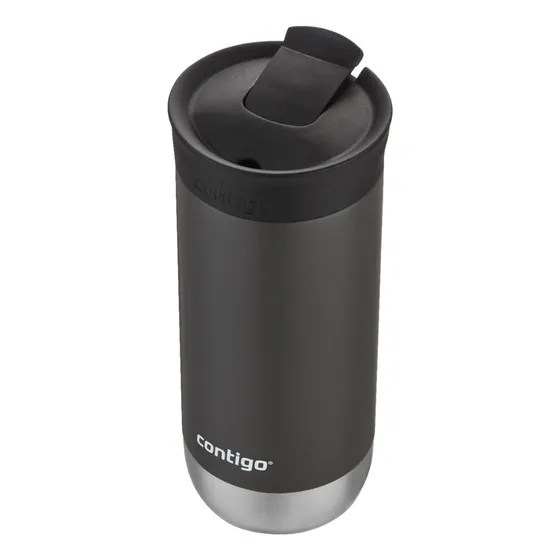 Vaso térmico Contigo Huron lisa color gris oscuro 473mL