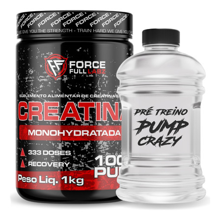 Creatina Pura Com Laudo 100% Pote 1kg 333 Doses Importada Creatina Pura Com Laudo 100% Pote 1kg 333 Doses Importada