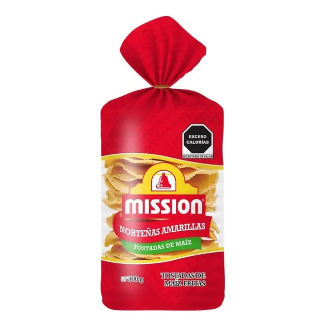 5 Pza Tostadas Mission Norteñas Amarillas 300 G