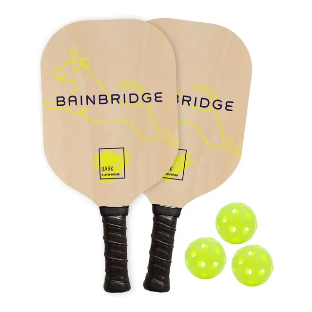 Kit Pickleball 2 Paletas Bark + 2 Pelotas Y Regalo Indoor