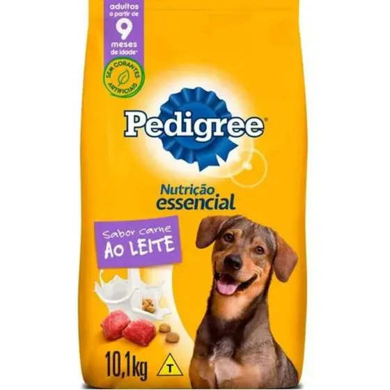 Ração Pedigree Adulto Nutrição Essencial Ao Leite 10kg