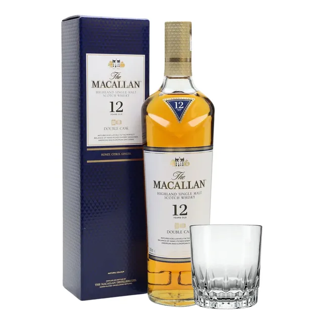 Whisky Macallan Double Cask + Estuche + Vaso Regalo Quirino