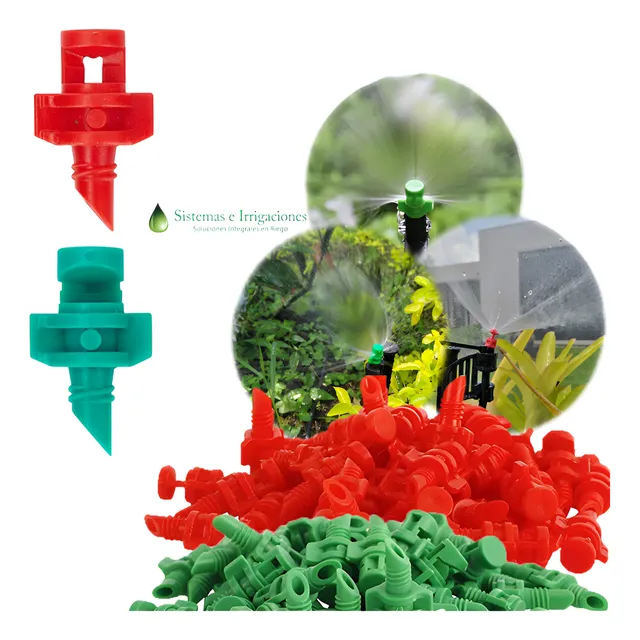 Nebulizador Riego Jardines Cultivos 360° Y 180° Paq X 60unid