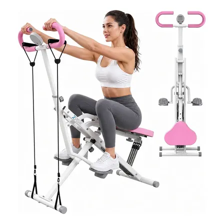 Aparelho Remo Agachamento Fitness Dobrável 100lbs 150kg