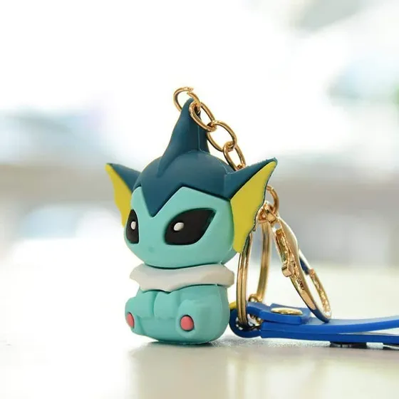 Llavero Figura Vaporeon Eevee Chibi Pokemon