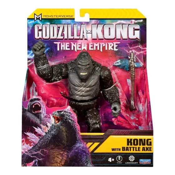 Figura Kong Battle Axe 15cm Monsterverse Godzilla X Kong
