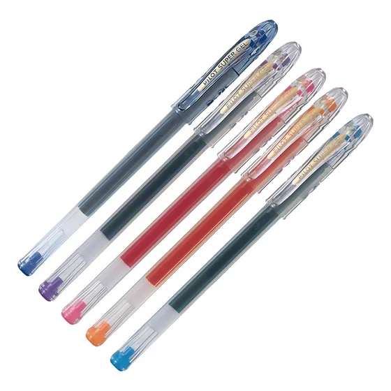 Set Lapiz Tinta Super Gel Pilot 5 Colores
