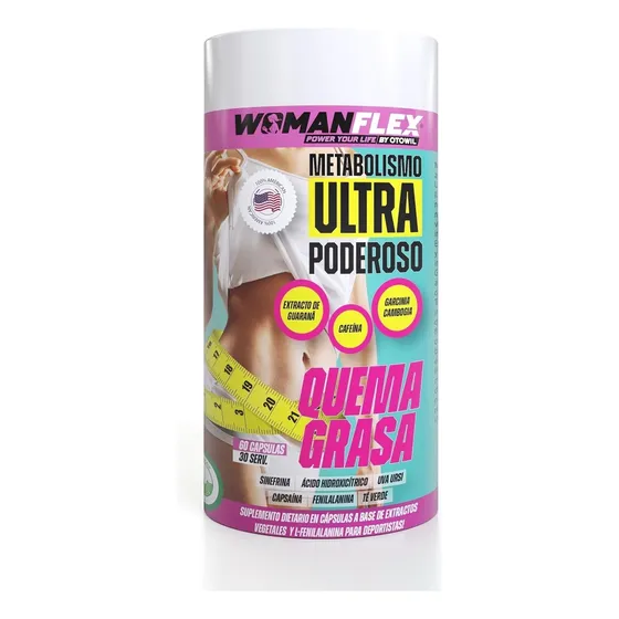 Woman Flex Cápsulas Quemadoras De Grasa Frasco X60 Cápsulas