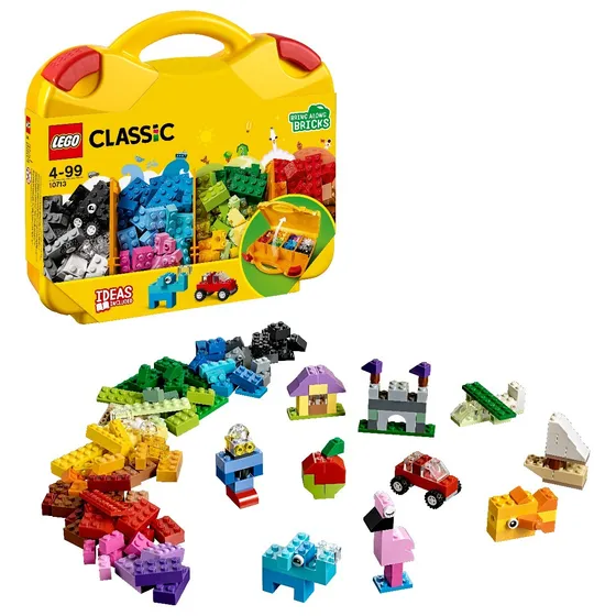 LEGO® Classic Maletín Creativo 10713 con 213 piezas y maletín de viaje 4+