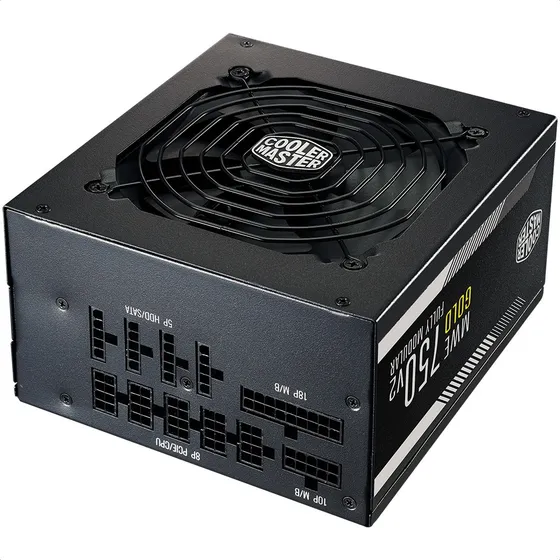 Fuente Poder Cooler Master Mwe Gold 750 V2 80 Plus Modular