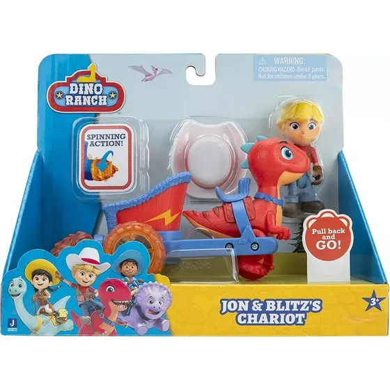 Figuras Jon Y Blitz's Dino Ranch Carro Dinosaurio Juguete
