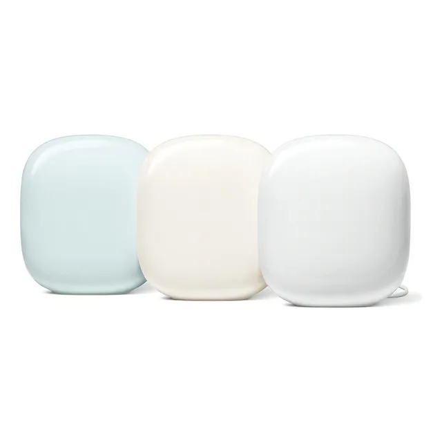 Enrutador de malla Google Nest Wifi Pro 6e, kit con 3 unidades de colores, 110 V/220 V