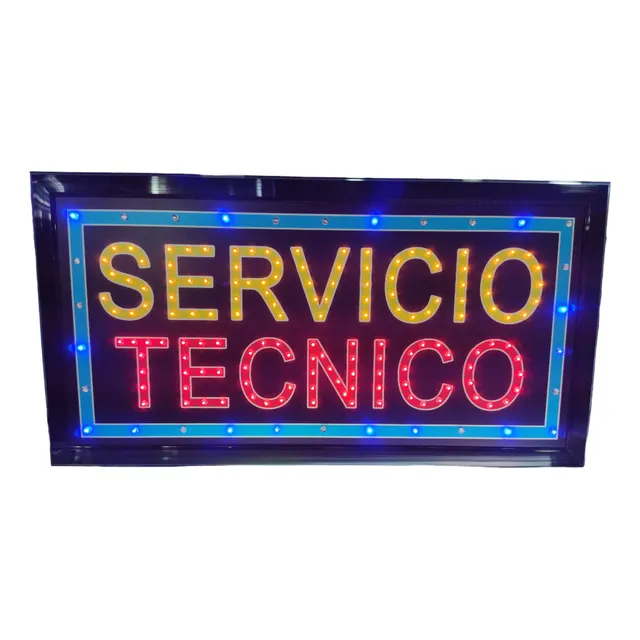 Aviso Luminoso Letrero Led Para Servicio Técnico 