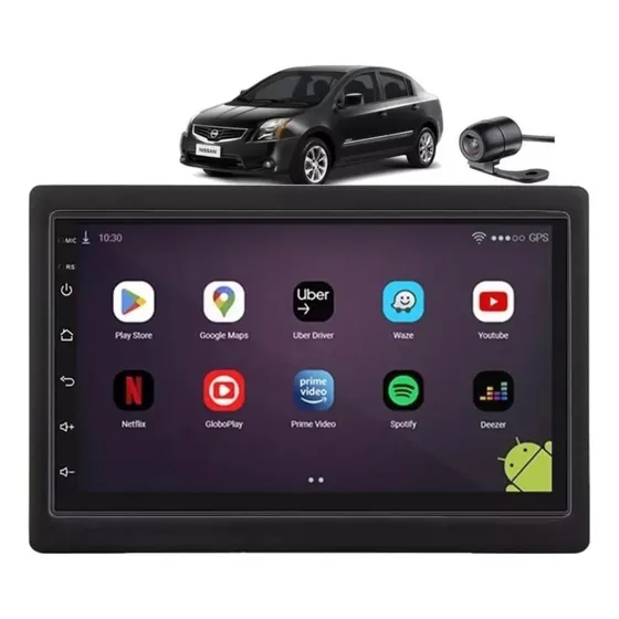 Central Multimidia Sentra 2007 A 2013 Android Gps Câmera Ré