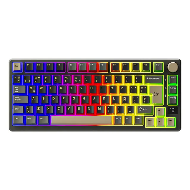 Teclado Mecánico Español Rk Royal Kludge Rkm75 Phantom