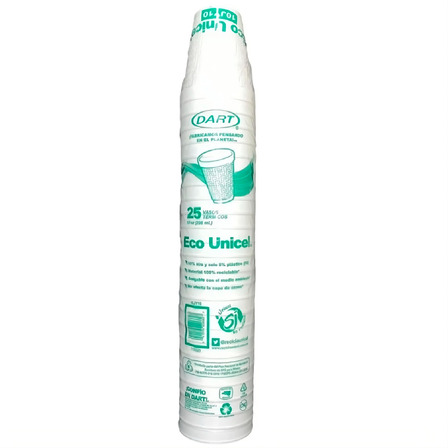 Vaso Unicel Térmico 10 Oz 25 Piezas Vaso Unicel Térmico 10 Oz 25 Piezas
