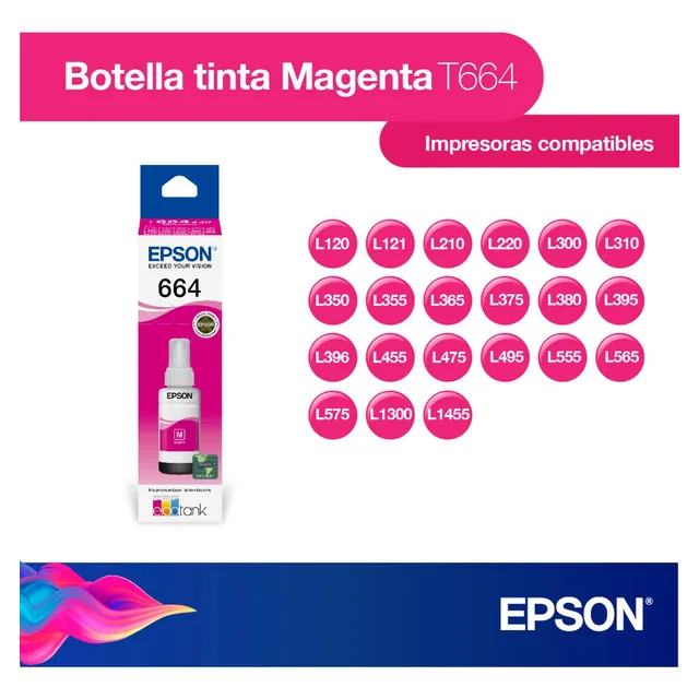 Epson Ecofit Botella De Tinta Color Magenta T664
