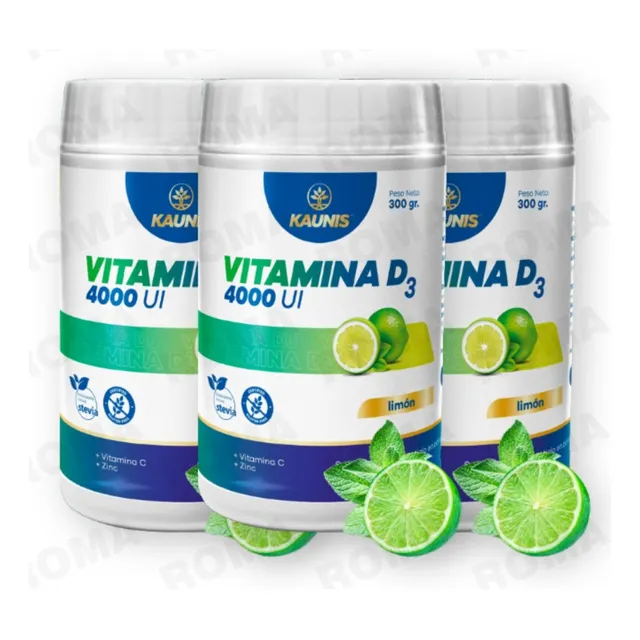 Pack 3 Vitamina D3 En Polvo 900g Kauinis