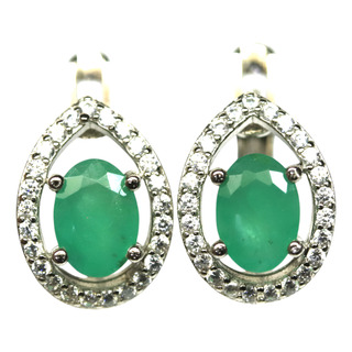 Aretes De Esmeraldas Naturales , Jx50 Aretes De Esmeraldas Naturales , Jx50