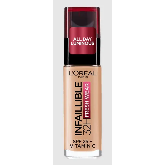 Base de maquillaje líquida de alta cobertura y larga duración Infallible 32h Freshwear de L'Óreal Paris