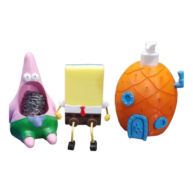 Set De Bob Esponja X 3 (bob , Patricio Y La Piña)