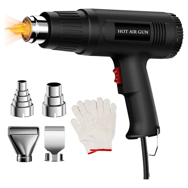 Pistola de calor Monstyle Pistola De Calor002 color negro potencia de 2000W - 127V